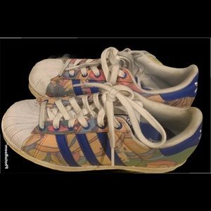 floral print adidas superstars